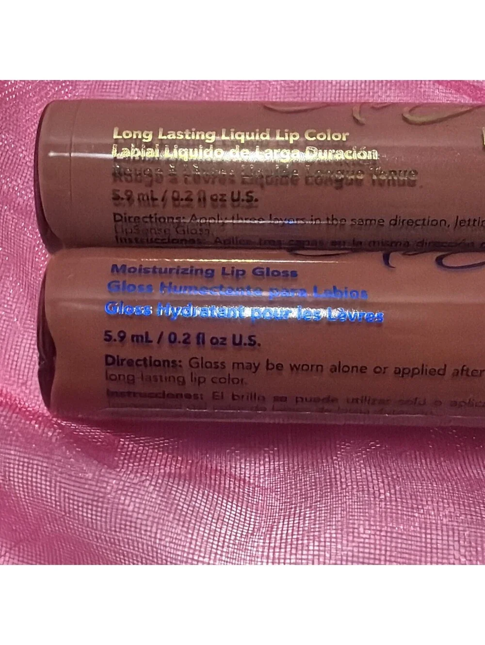 Lipsense Lot Of 2 “ Runway Ready” And “Legacy Lips” .2 Oz Lip Color/Lip Gloss